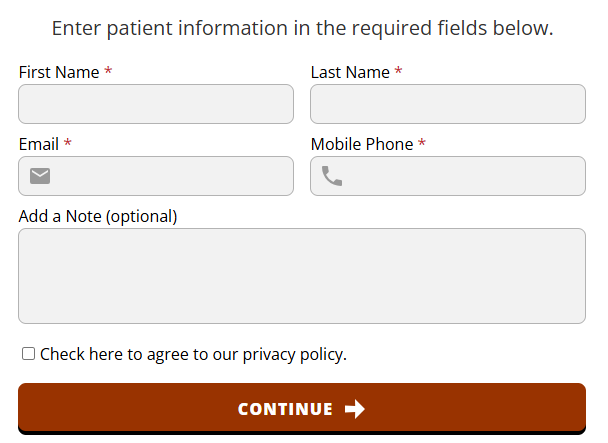 Chiropractor patient form